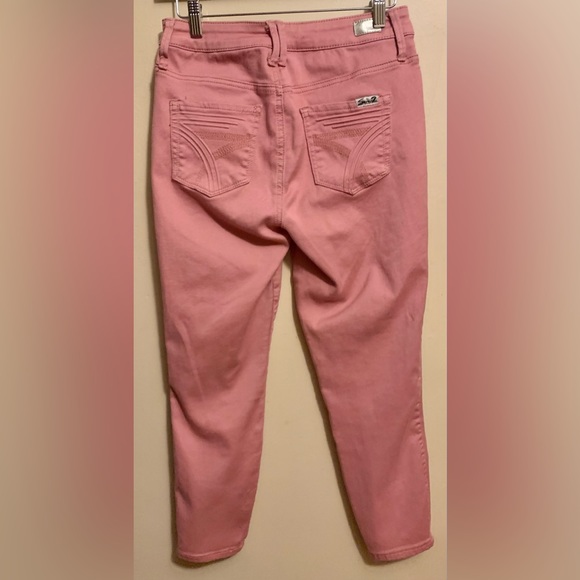 High Rise Ankle Skinny Pant - Pink - Size 8 - Picture 7 of 7